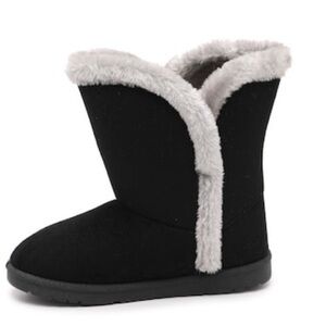 Women’s Olivia Miller Combie Black Faux Suede Boots Size 10